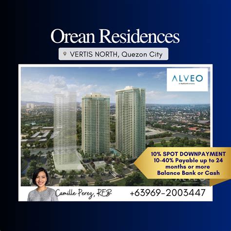 Condo For Sale near Ayala Malls Vertis North .